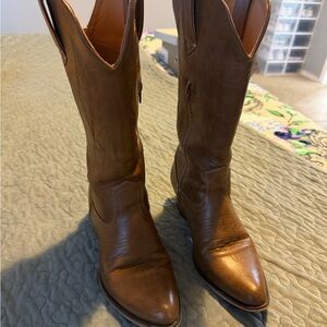 Roper Brown Western Leather Cowboy Boots